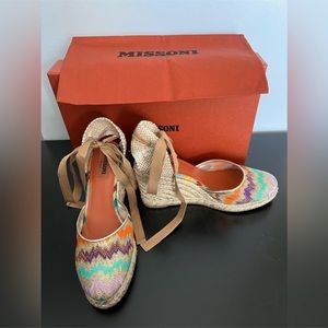 Missoni Women’s Espadrilles Wedge Sz 39